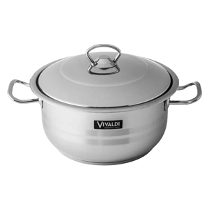 قدر استيل 18/10 تركي مقاس 22